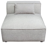 Vice Armless Chair in Barley Fabric By Diamond Sofa